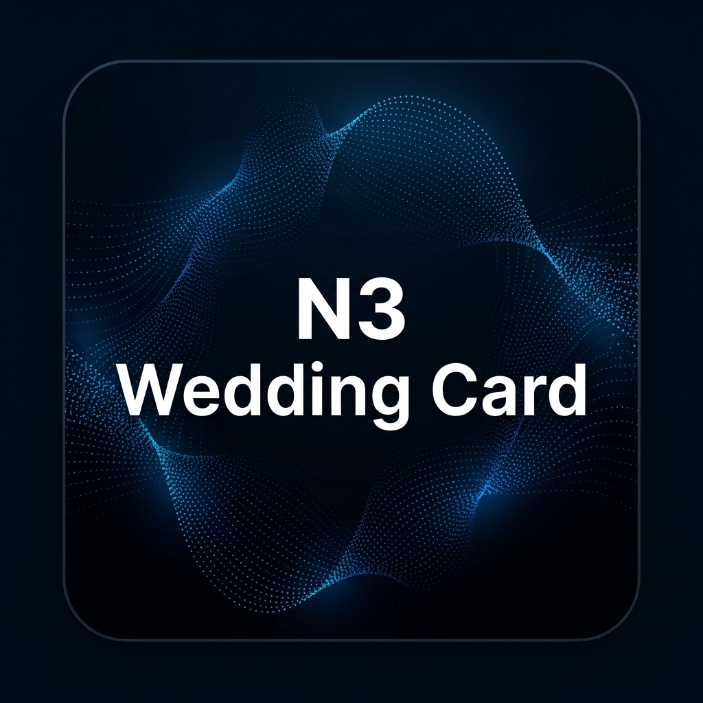 N3 Wedding Card